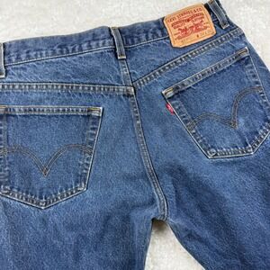 Levi's 517 Boot Cut Jeans Mens W34 L36 Blue Dark Wash Denim Western Rodeo
